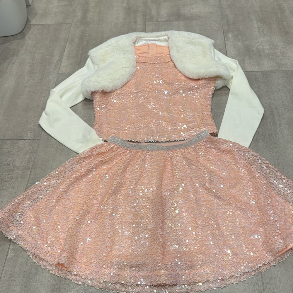 American Girl x Something Navy Holiday Sequin Top and Skirt Size L